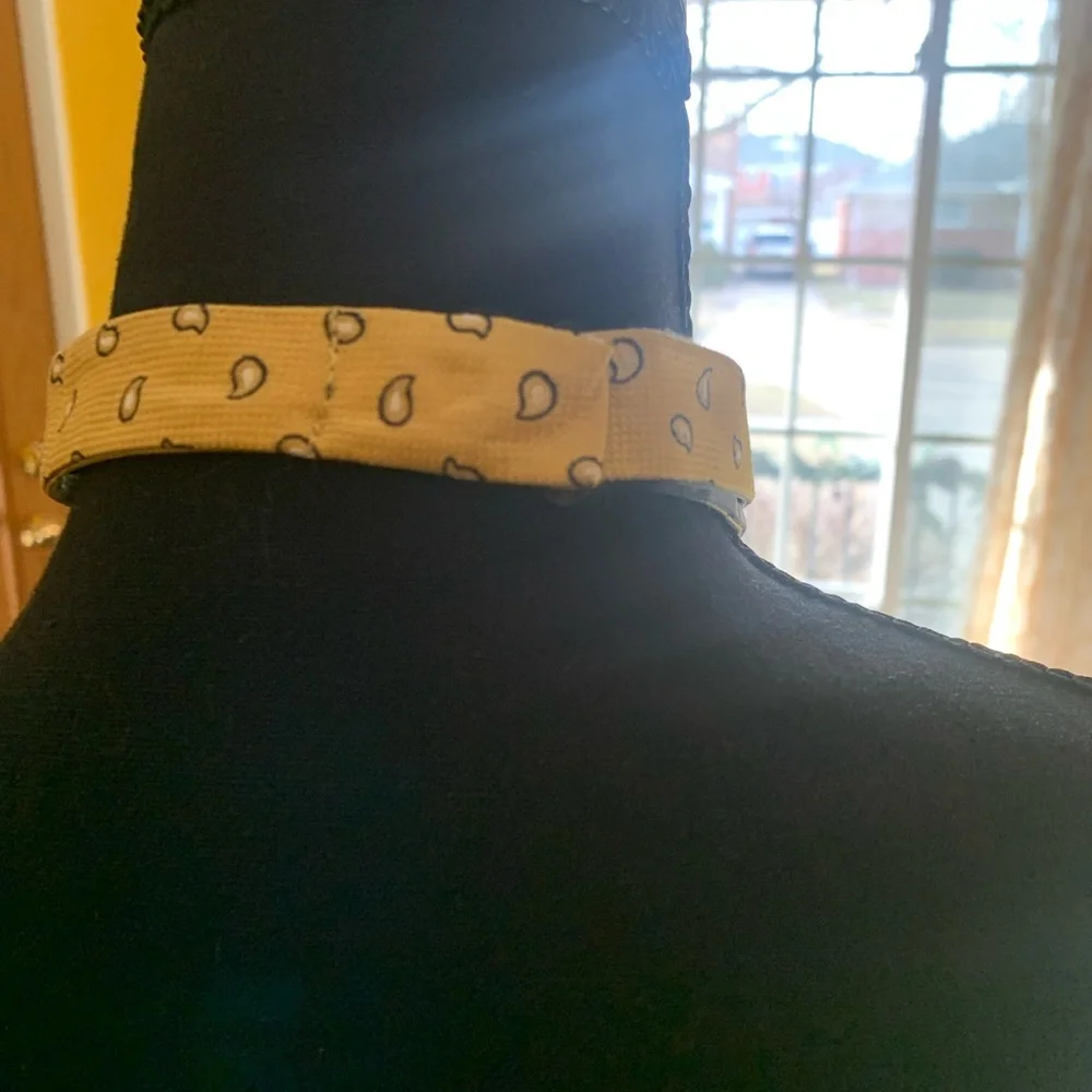 COPY - TOMMY HILFIGER (Yellow, gray and blue) BOW TIE - Picture 7 of 10